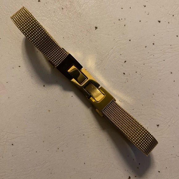 Men’s Mesh Strap Bracelet 18K Gold Plated 316L Stainless Steel